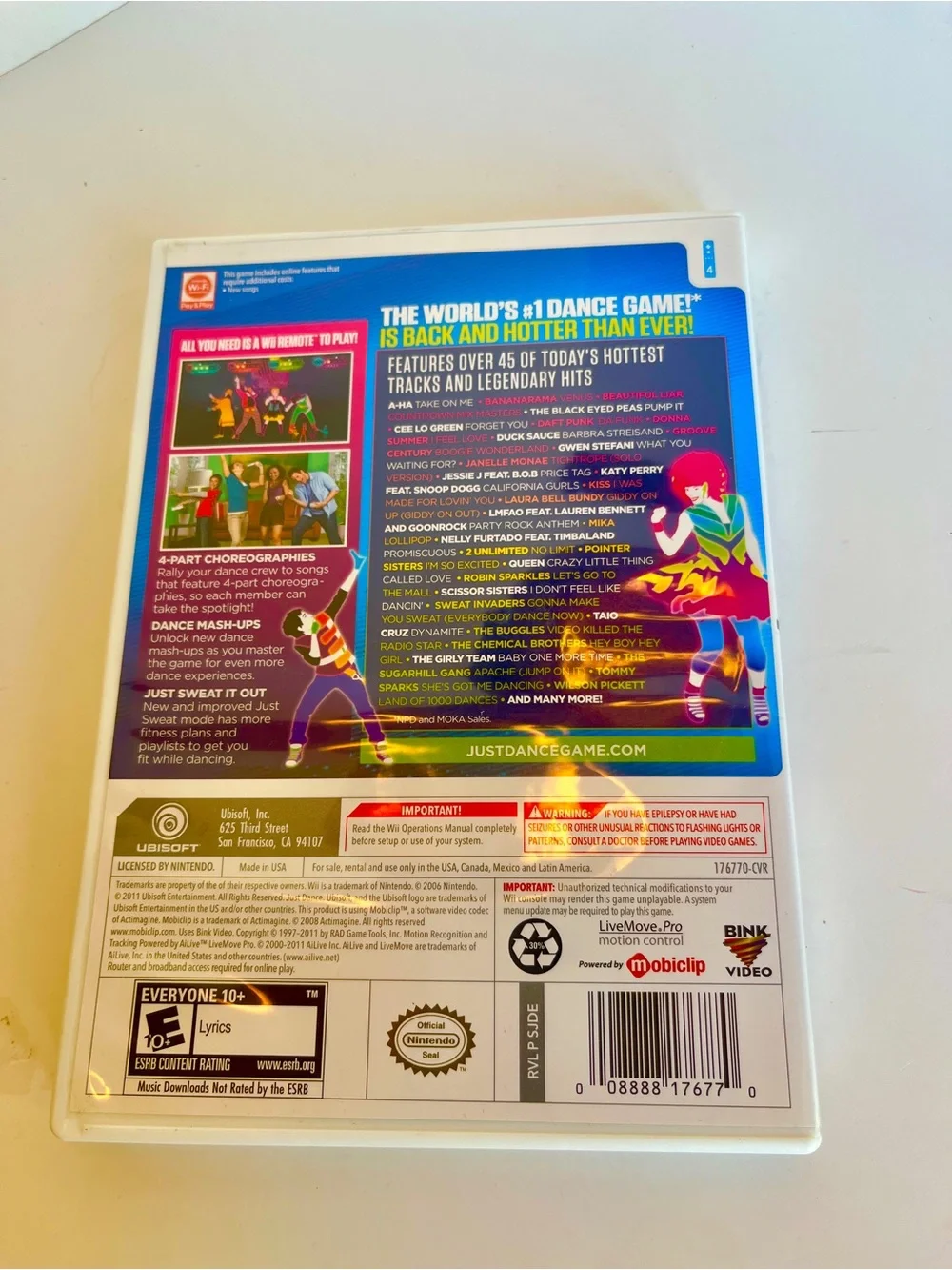 Just Dance 3 (Wii) — Ubisoft Blue Cover